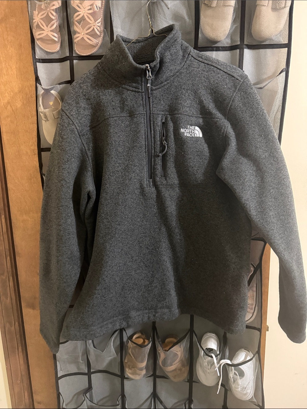 The North Face Men's Dark Gray Half-Zip Fleece Pullover